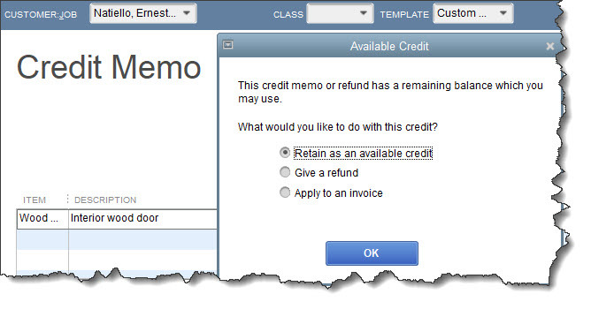 Do you know why and how you would create a credit memo in ...